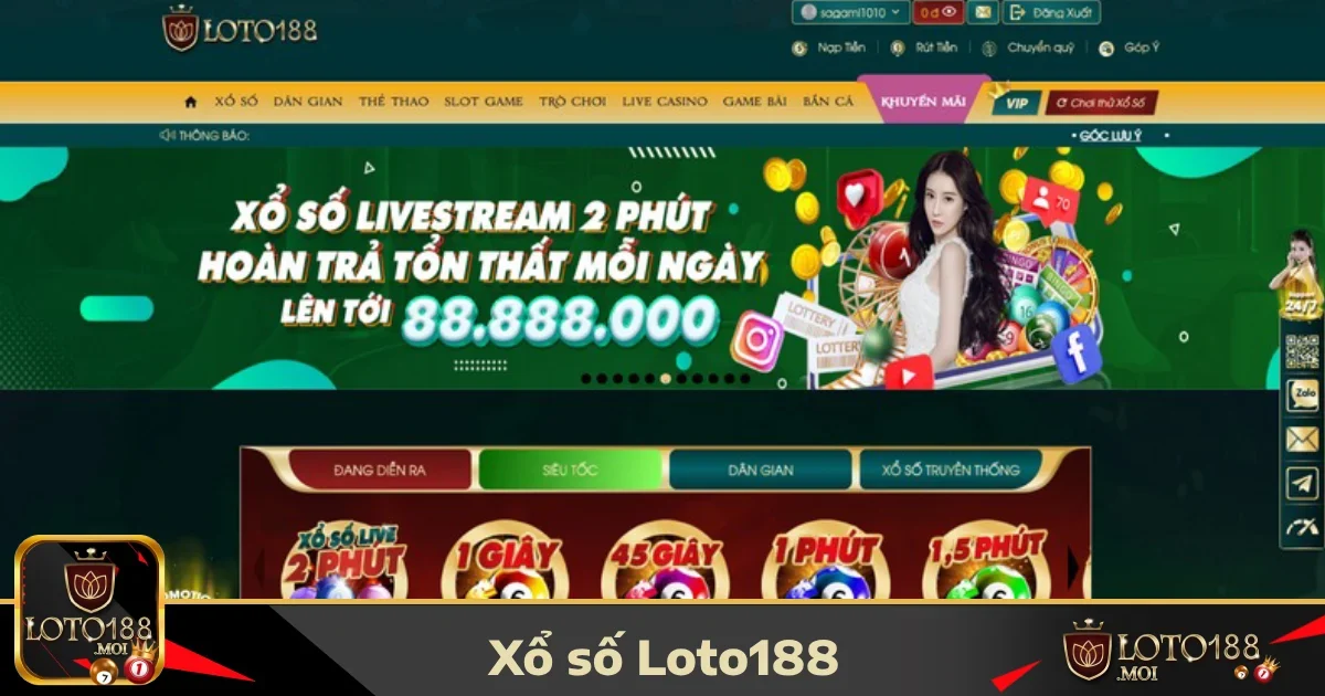 Vì sao xổ số LOTO188 được người chơi yêu thích?